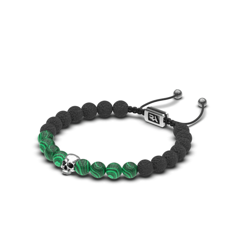 PULSERA DE CUENTAS CON CALAVERA