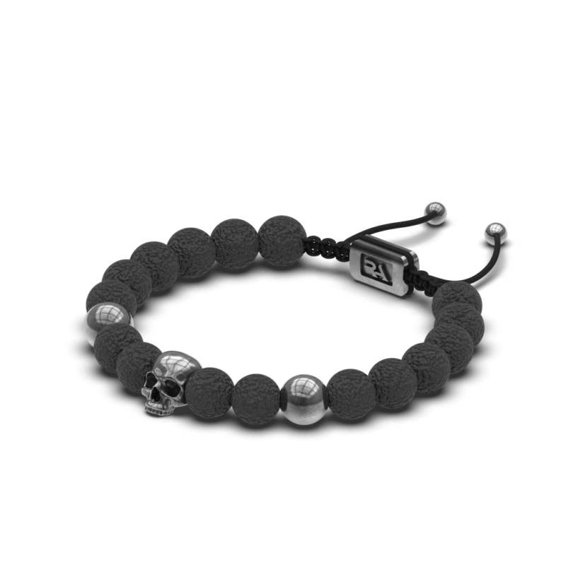 PULSERA DE CUENTAS CON CALAVERA
